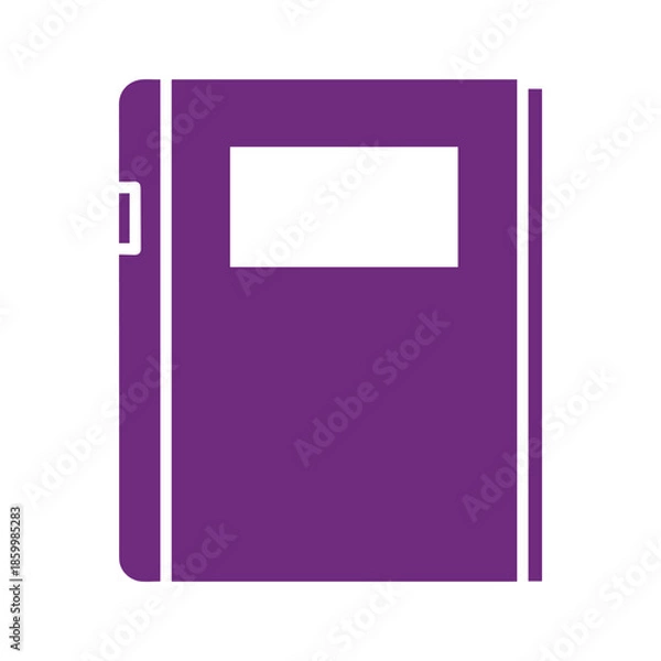 Fototapeta Purple Notebook Icon