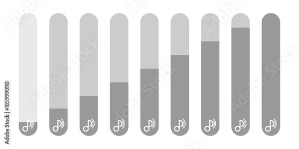 Obraz graph music volume icon