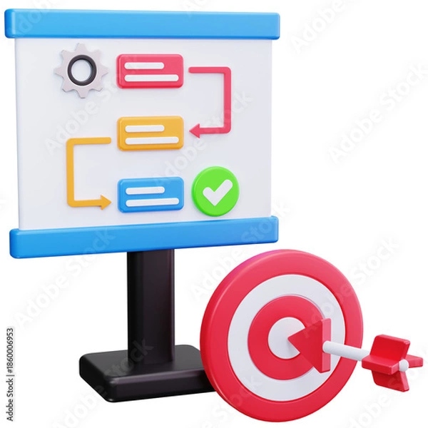 Obraz Target Presentation Planning Board