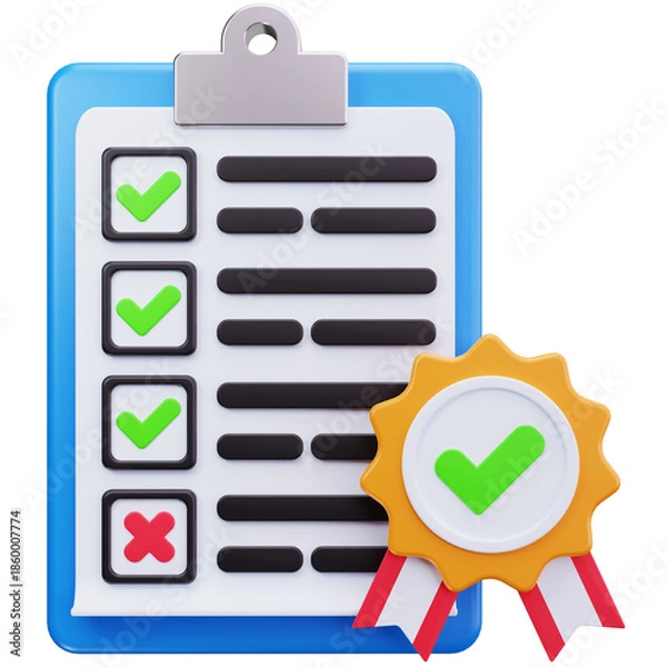 Obraz Task Approval Quality Badge
