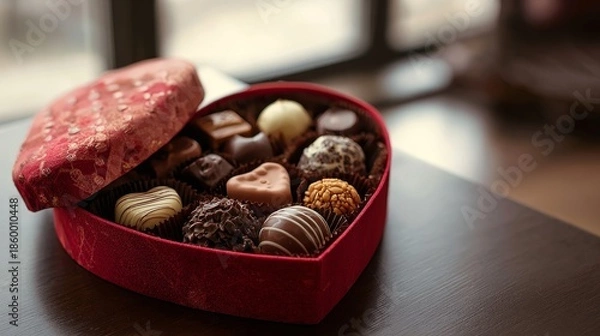 Obraz heart box with Valentine chocolates