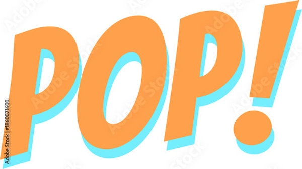 Obraz orange pop expression graphic