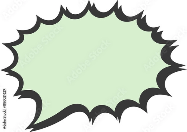 Obraz Comic Book Style Speech Bubble