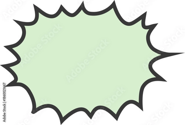 Obraz Comic Book Style Speech Bubble