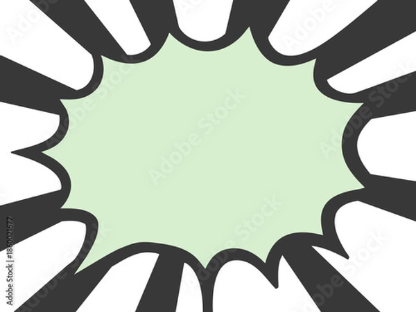 Obraz Comic Book Style Speech Bubble