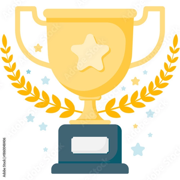 Obraz Golden Laurel Trophy