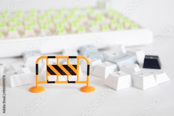 Fototapeta Coming Soon , under construction and work in progress , website maintenance