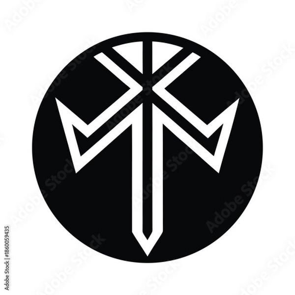 Obraz Norse Rune Symbol Icon Vector Illustration