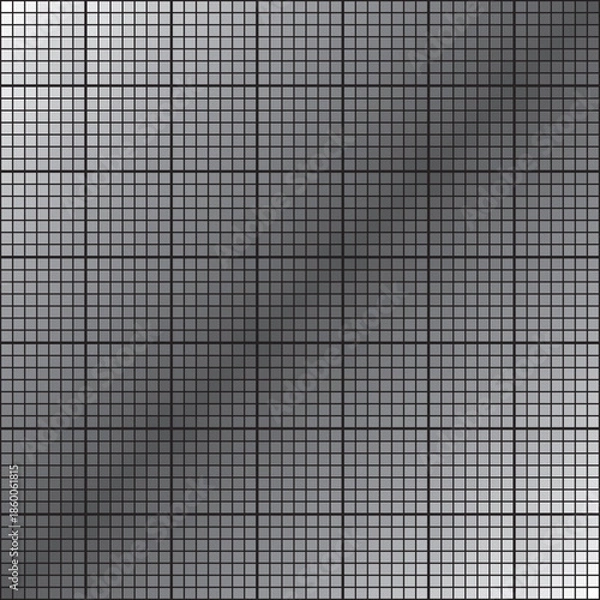Obraz black and white square mosaic seamless pattern vector illustration