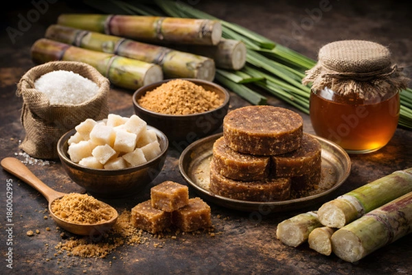 Obraz Jaggery Sugar Sugarcane Moody