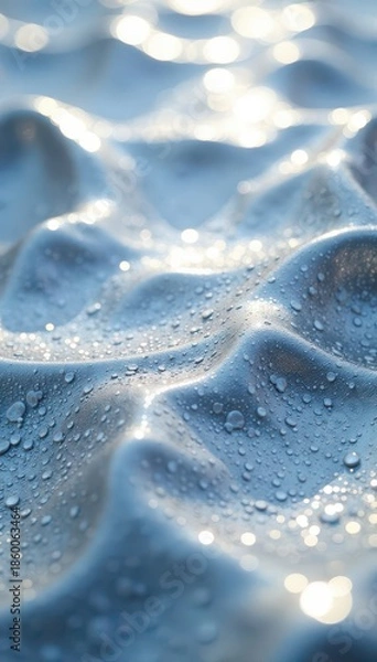 Obraz Gleaming silver surface, bright highlights, subtle texture, backdrop, cold, steel