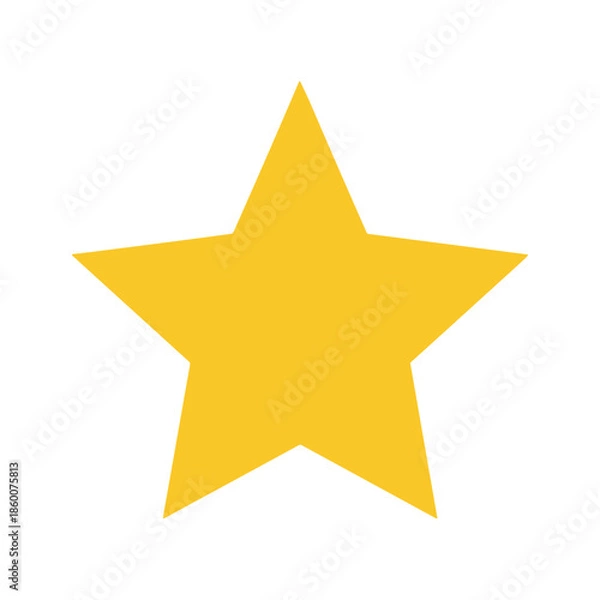Obraz Yellow Star Vector Illustration