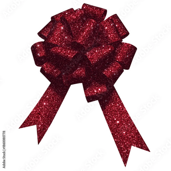 Obraz red ribbon bow