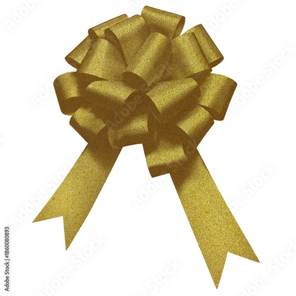 Obraz gold ribbon bow