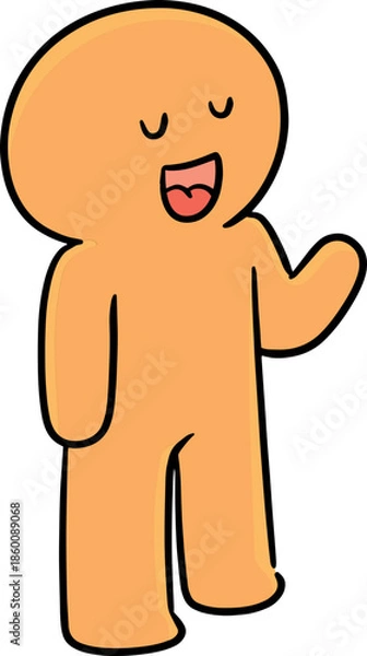 Obraz Illustration of man talking
