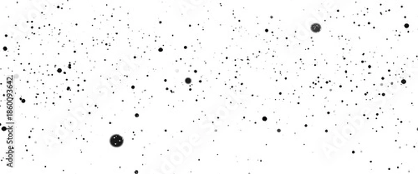 Obraz Vector snowflakes snow overlay on transparent background