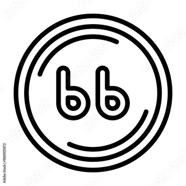 Obraz Sixty six Vector Icon