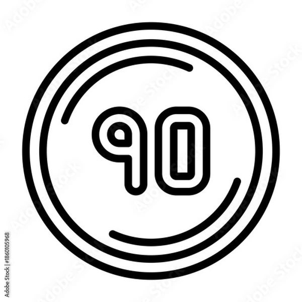 Fototapeta Ninty Vector Icon