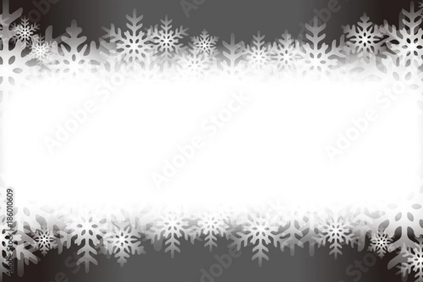 Fototapeta 背景素材,ぼかし,ソフトフォーカス,雪の結晶,樹氷,冬景色,コピースペース.白抜き,中抜き,タイトル