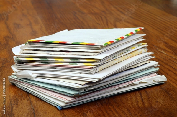 Fototapeta Old Mail : Letters and Envelope