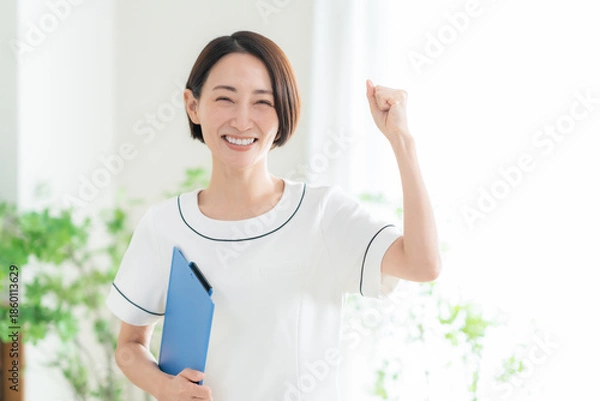 Obraz カウンセリングをする女性エステティシャン