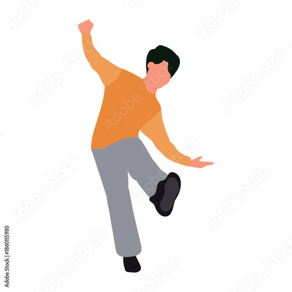 Obraz Dance Person Illustration