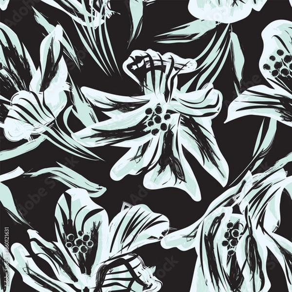 Obraz Pastel Abstract Floral Seamless Pattern Design