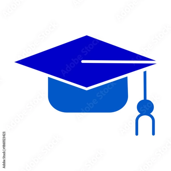 Obraz Graduation Cap Solid Icon