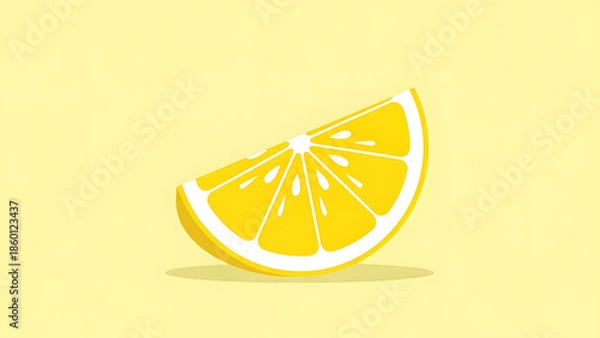 Obraz Lemon Slice Illustration