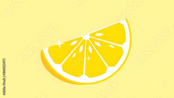 Obraz Lemon Slice Minimal