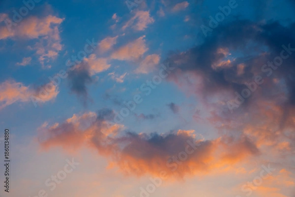 Obraz Nice twilight sky and could