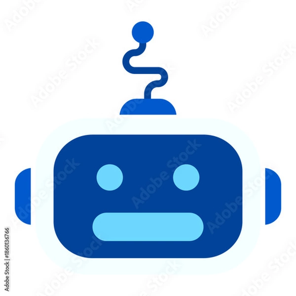 Obraz robot head vector