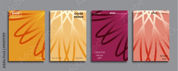 Obraz Creative colored cover. Cover design.
