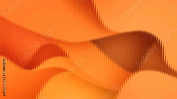 Obraz Vibrant orange abstract background with dynamic wave patterns