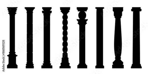 Fototapeta pillar silhouettes