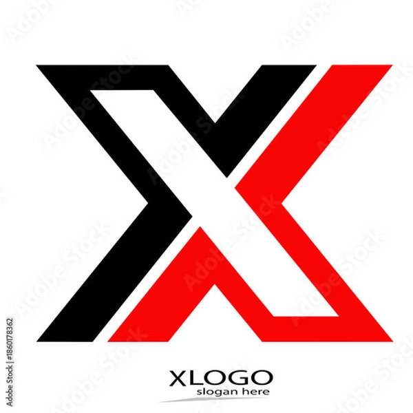Obraz letter X logo
