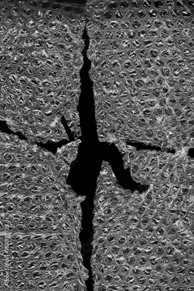 Fototapeta Plastic Bubble Wrap Texture Overlay