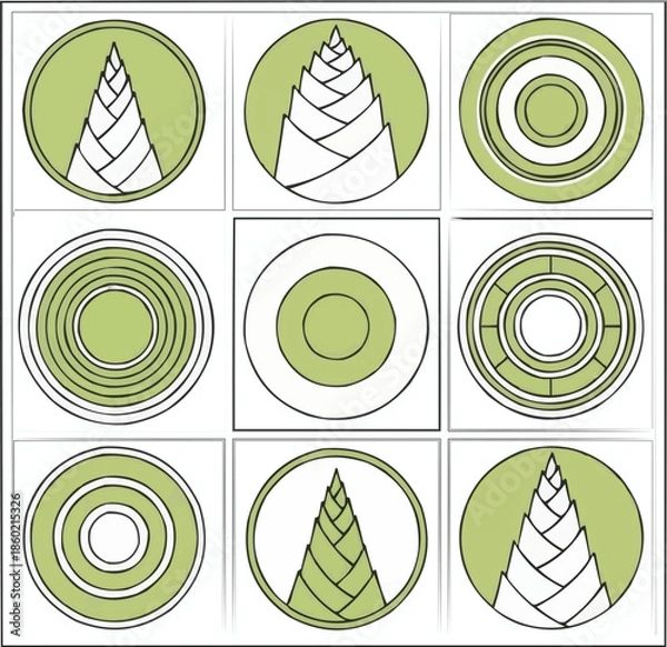 Obraz アースカラーの抽象的な波状の風景の背景、流れるような有機的な形状と温かみのあるカラーパレットを備えたデジタルアート