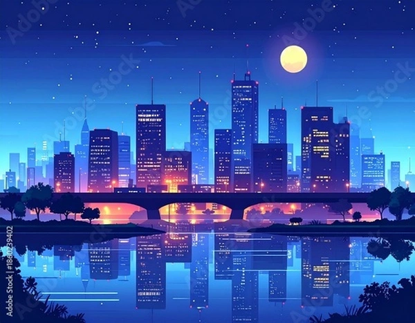 Obraz 都市　背景