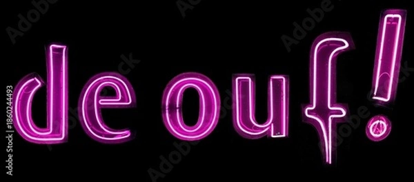 Obraz de ouf! néons roses