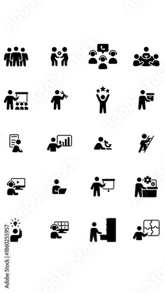 Obraz transportation icons set.eps