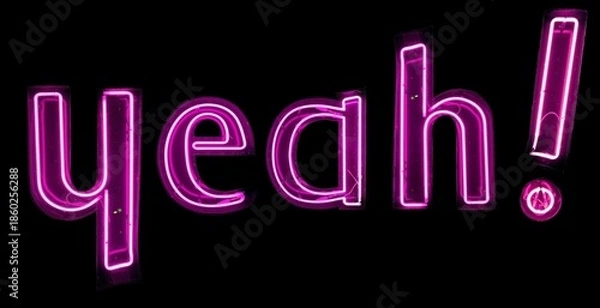 Obraz yeah! néons roses