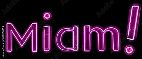 Obraz miam! néons roses