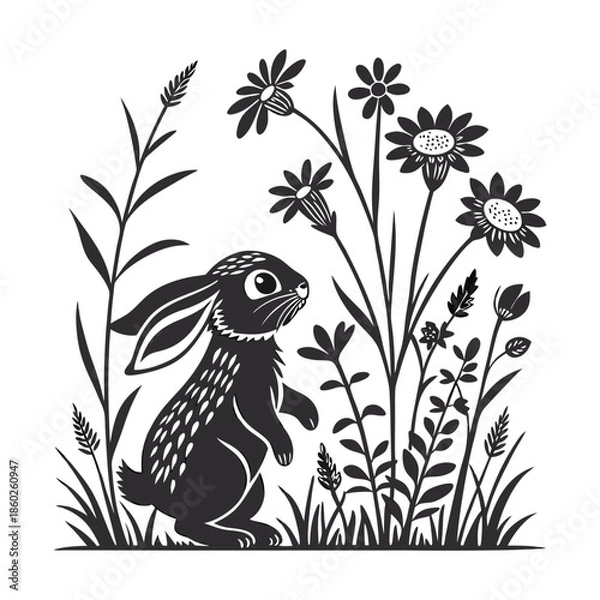 Fototapeta Bunny Plotter File Svg