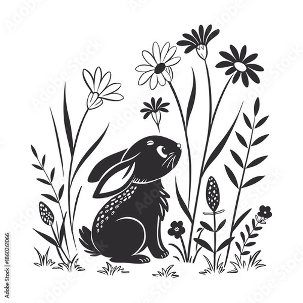 Fototapeta Bunny Plotter File Svg
