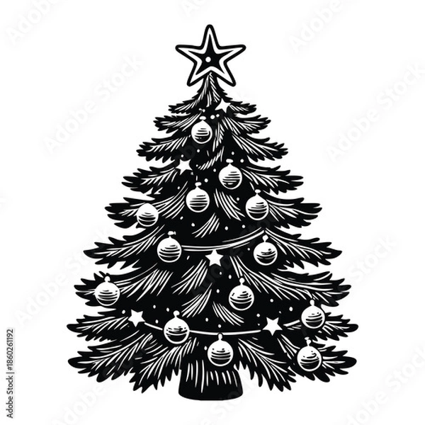 Fototapeta Christmas Tree Svg