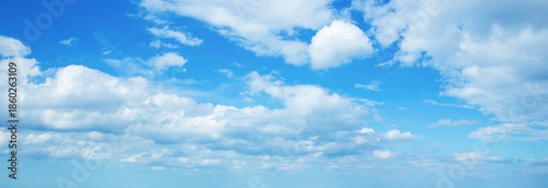 Obraz White clouds in blue sky