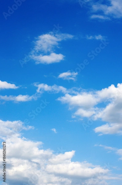 Obraz White clouds in blue sky