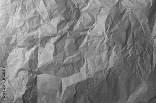 Obraz Gray crumpled paper for background image