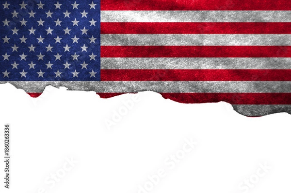 Obraz Grunge USA Flag background texture